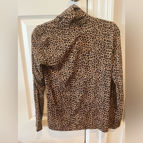 J Crew: Leopard Turtleneck (size XS) - Picture 1 of 3